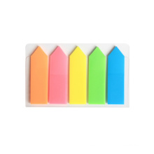 Deli 5 Colors Classification Ultra Thin Translucent Arrow Sticky Notes